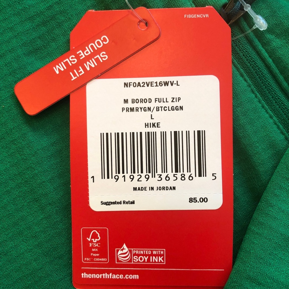 *NWT* The North Face Borod Fleece Jacket Mens HIKE - Picture 4 of 4